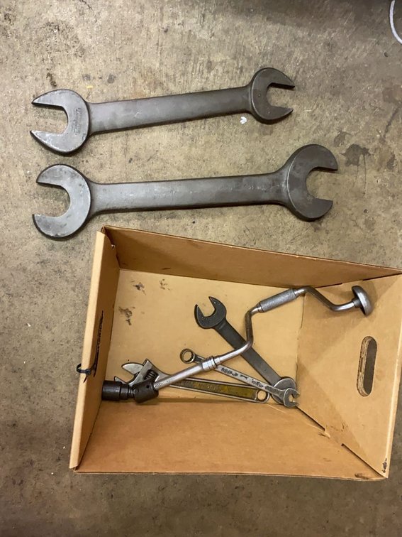 Group of Assorted Industrial Wrenches and Shop Pieces