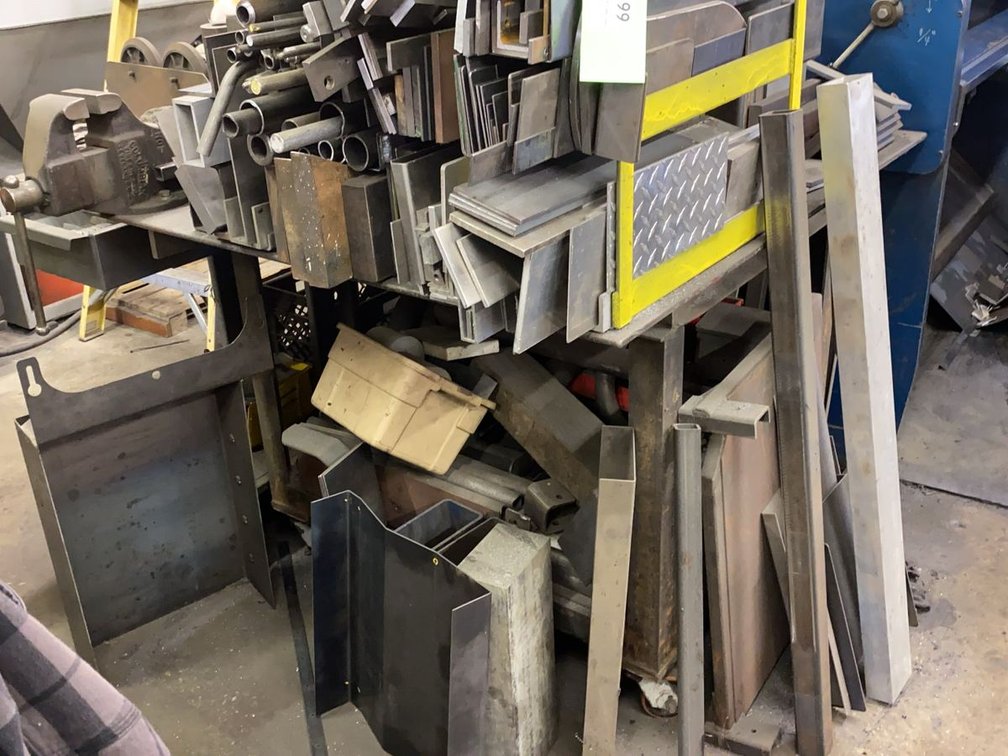 4ft x 4ft Steel Work Table on Casters