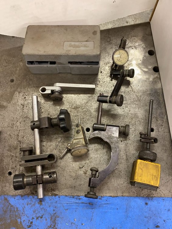 Assortment of Dial Test Indicator Holders and Magnetic Base