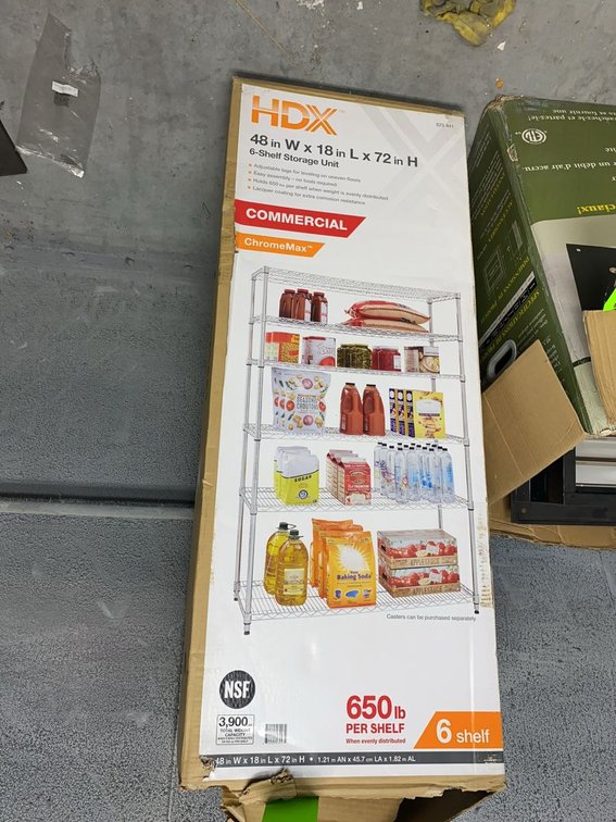 HDX 48in x 18in x 72in Wire Rack