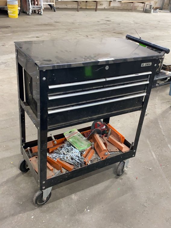 Group US General 4-Drawer Roll Cart With Misc Tools & Hardware