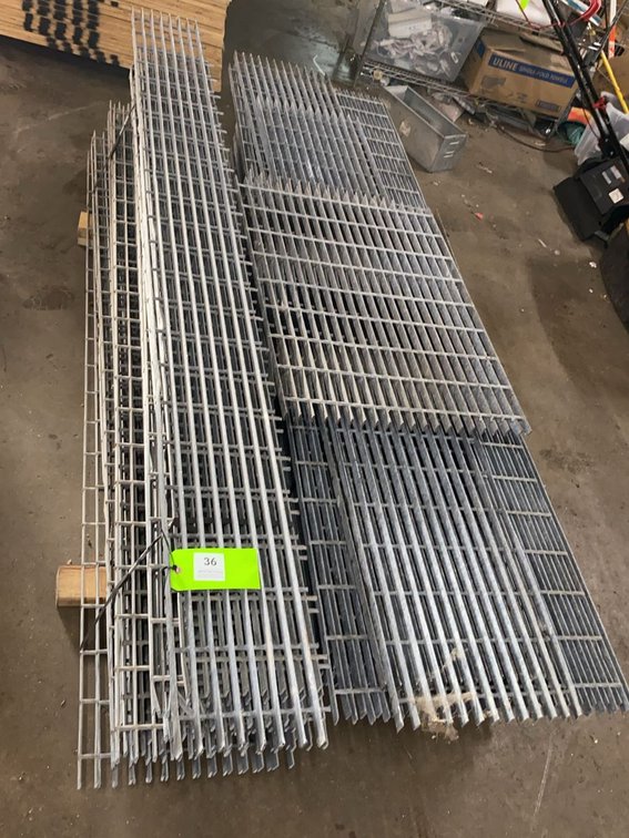 Assortment of Galvanized Floor Grates