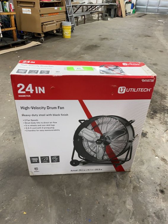 Utilitech 0416730 24in High-Velocity Drum Fan