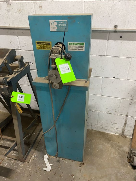 Ruoff Floor Standing Sheet Metal Notcher