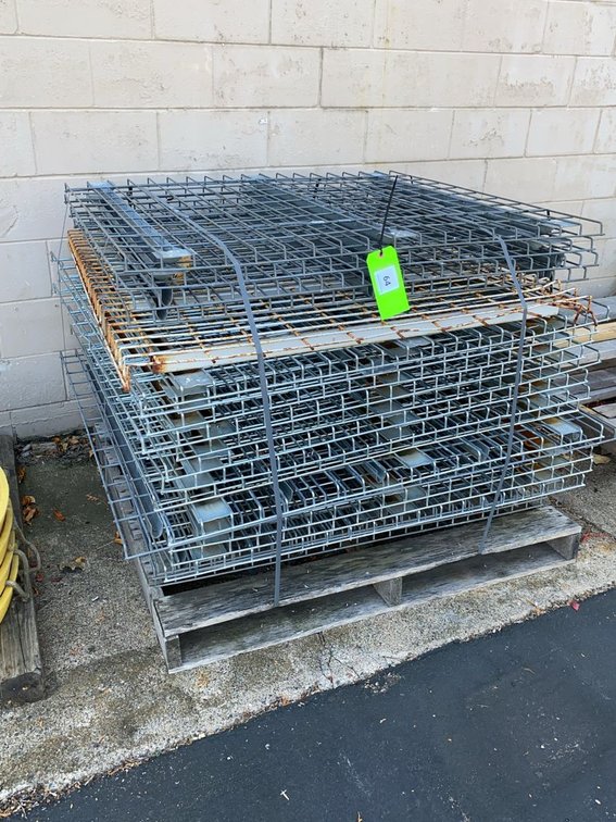 Assortment of Pallet Rack Wire Deck Panels