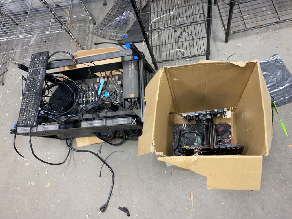 Assortment of PC Mining Rig Components
