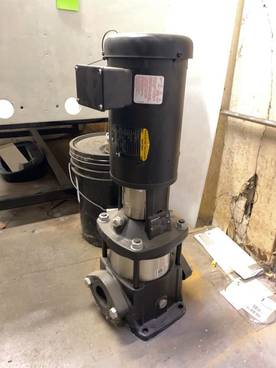 Grundfos CR15-1A-B-A-V-HQQV-HX2 2HP In-Line Booster Pump