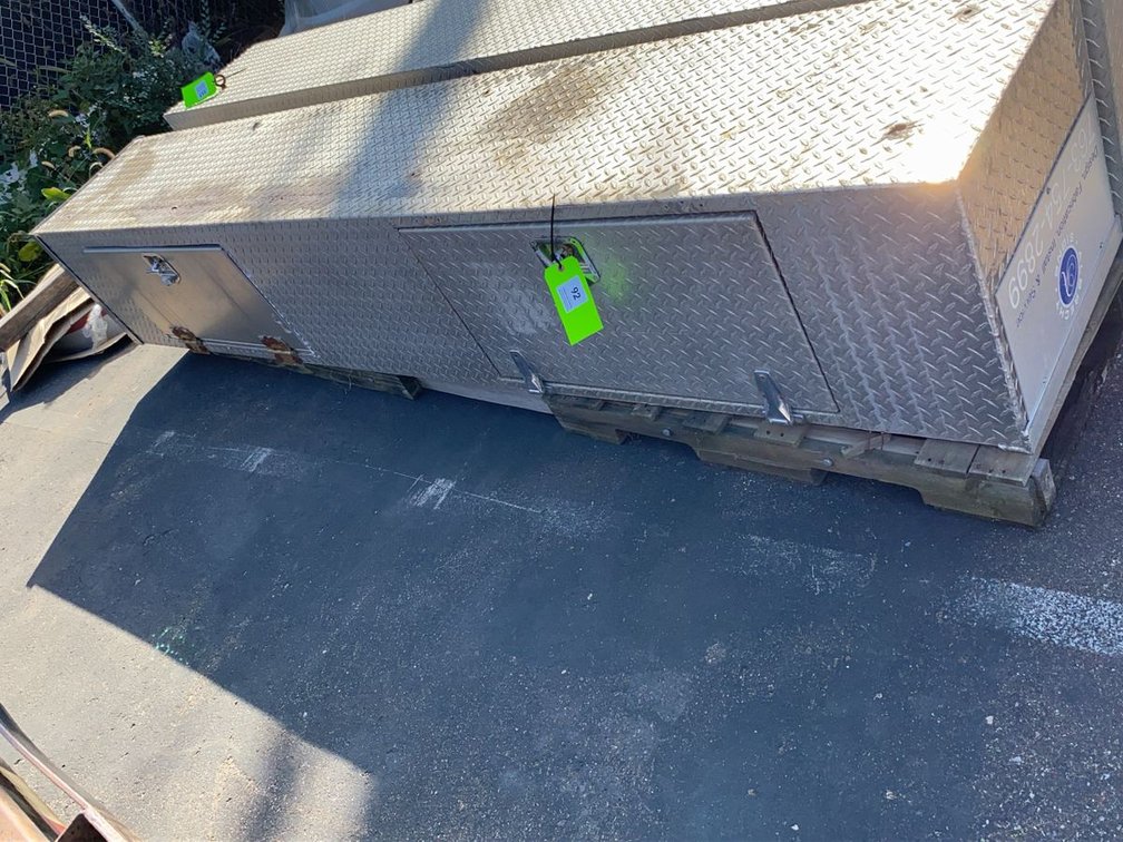 Pair of Diamond Plate Pickup Side-Mount Storage Boxes