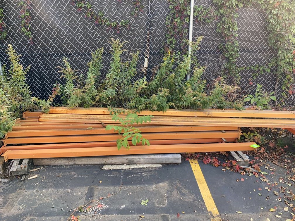 Group of 10ft and 12ft Pallet Rack Crossbeams