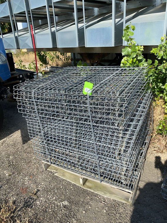 Group of 42in Pallet Rack Wire Decking