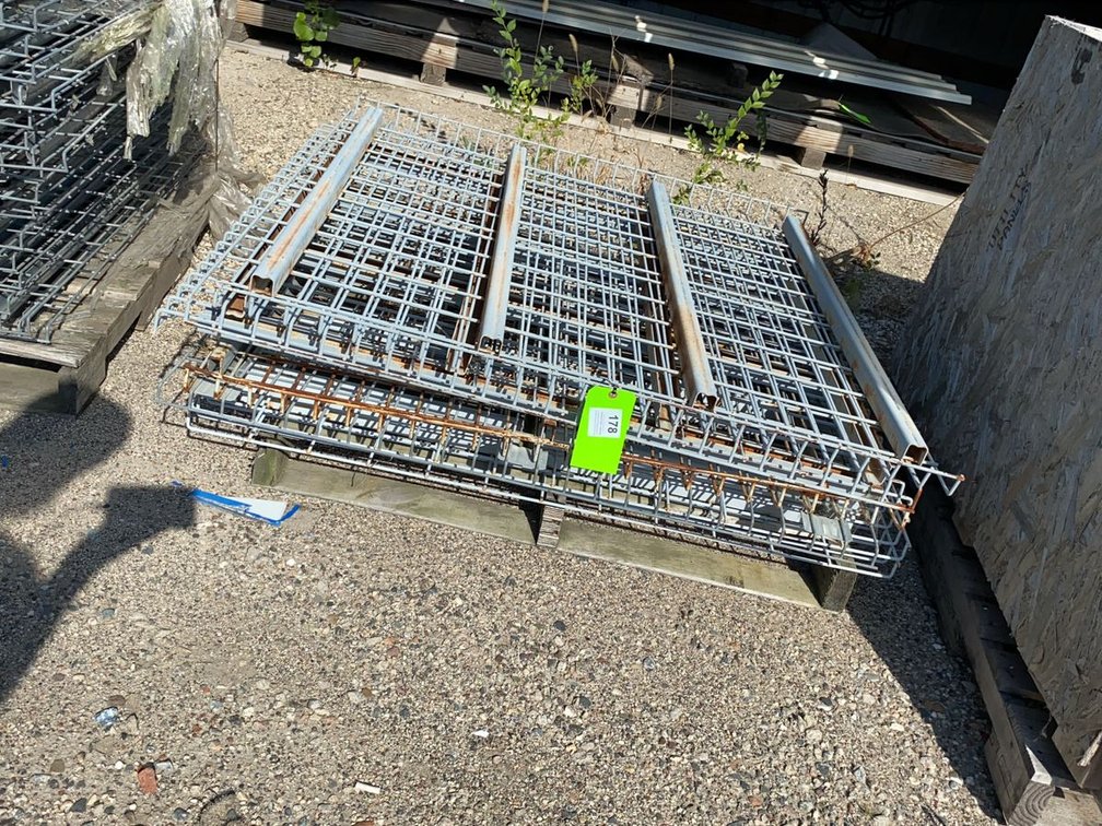 Group of Pallet Rack Wire Decking Panels