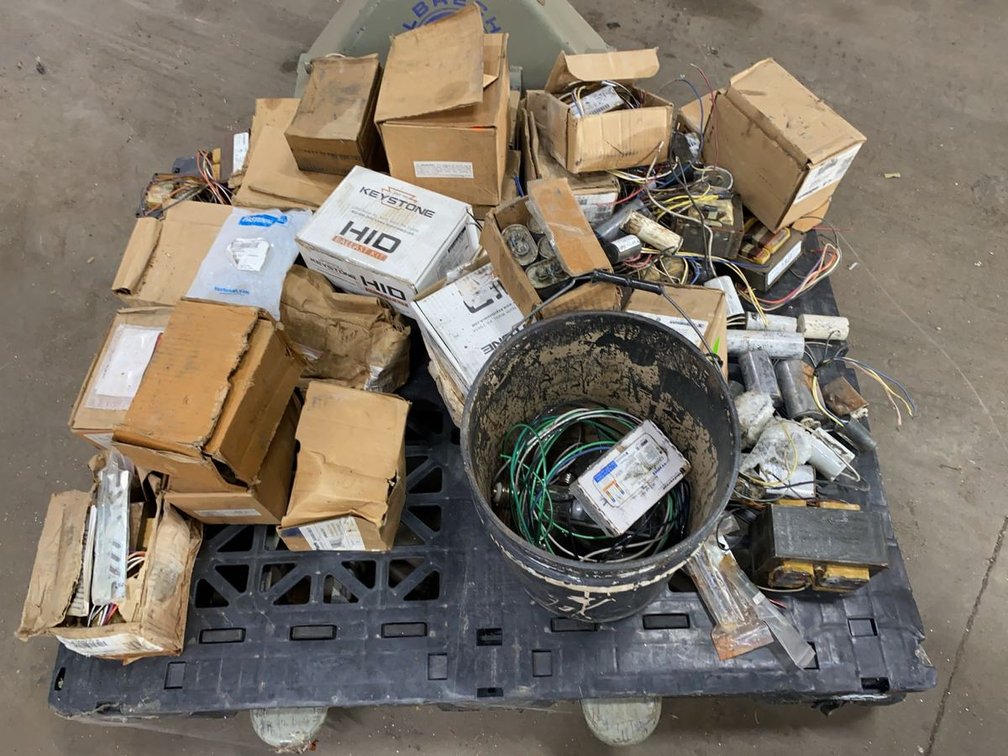 Assortment of HID Ballasts and Commercial Electrical Parts