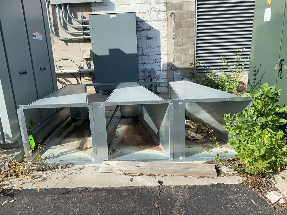 Galvanized Sheet Metal Triple Branch Duct Plenum