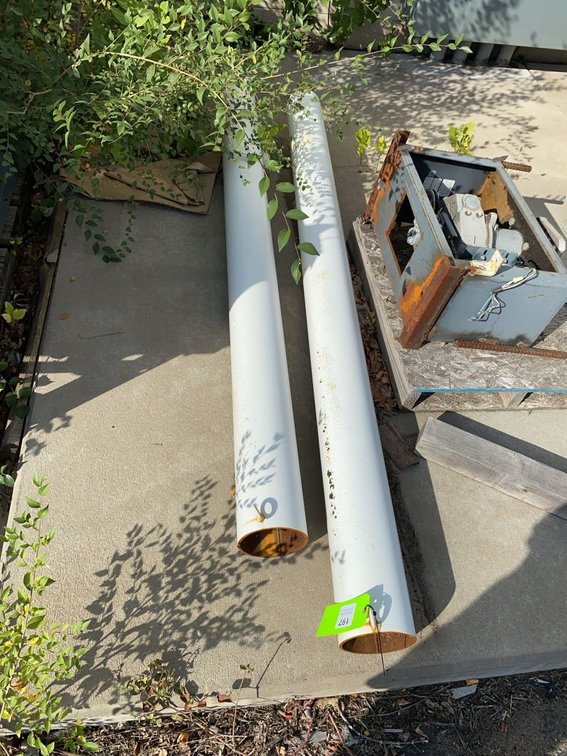 Pair of Approx. 8ft Steel Tubes with Lifting Eyes