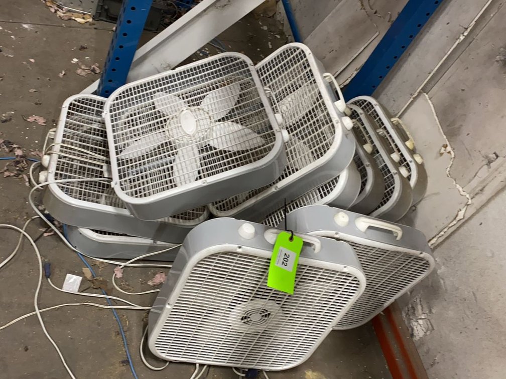 Group of Lasko Box Fans