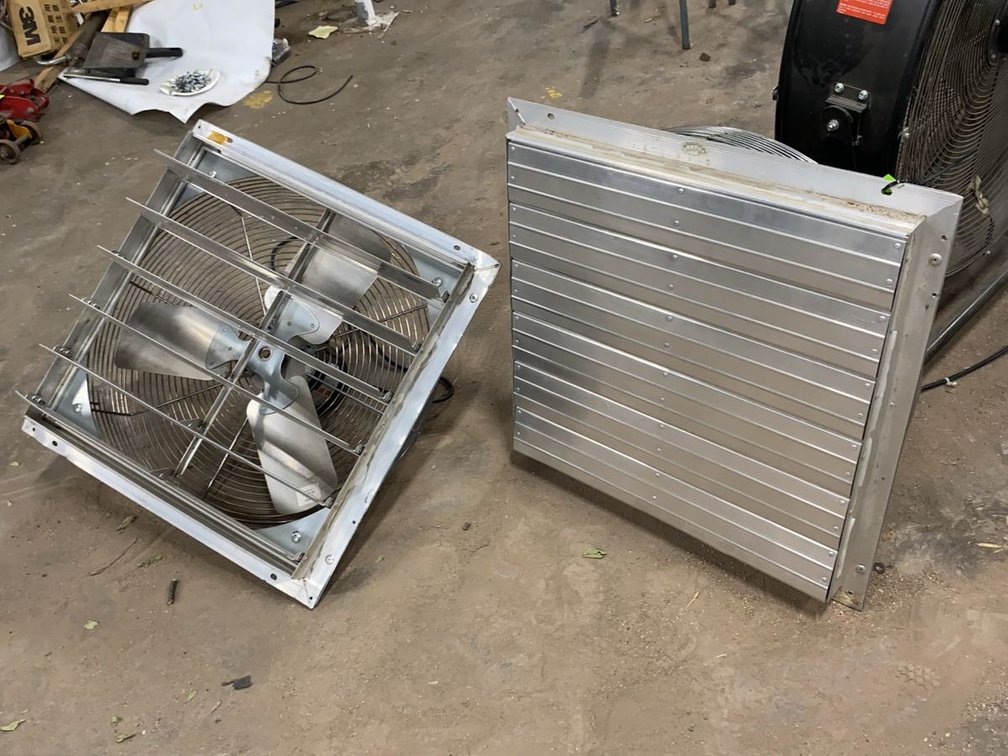 Pair of J&D Manufacturing VE52AG1 Shutter Exhaust Fans