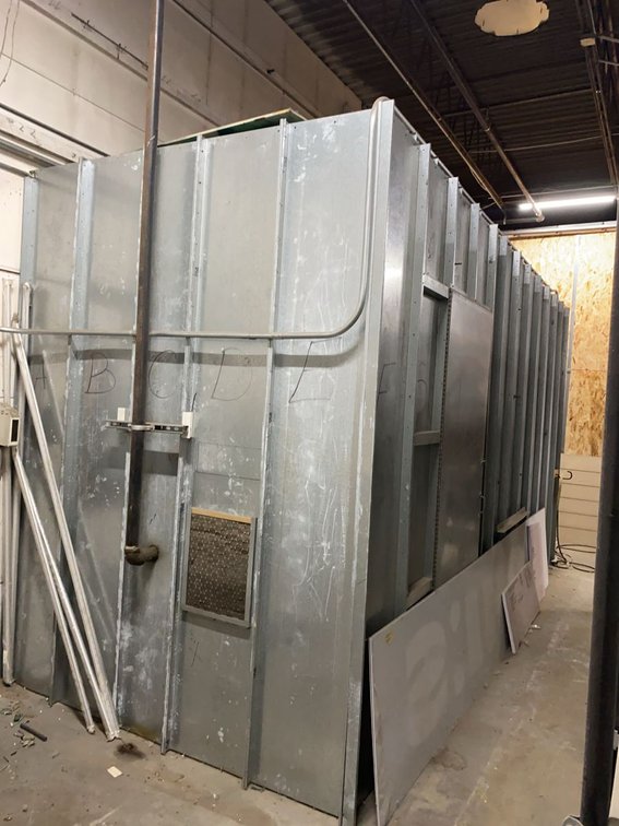 Three-Sided Paint Booth Enclosure