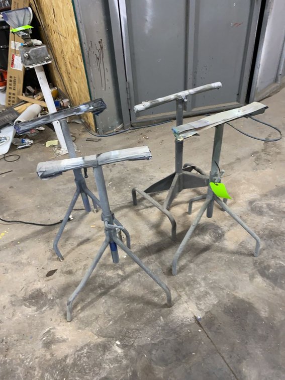 Group of 4 Adjustable Paint Stands