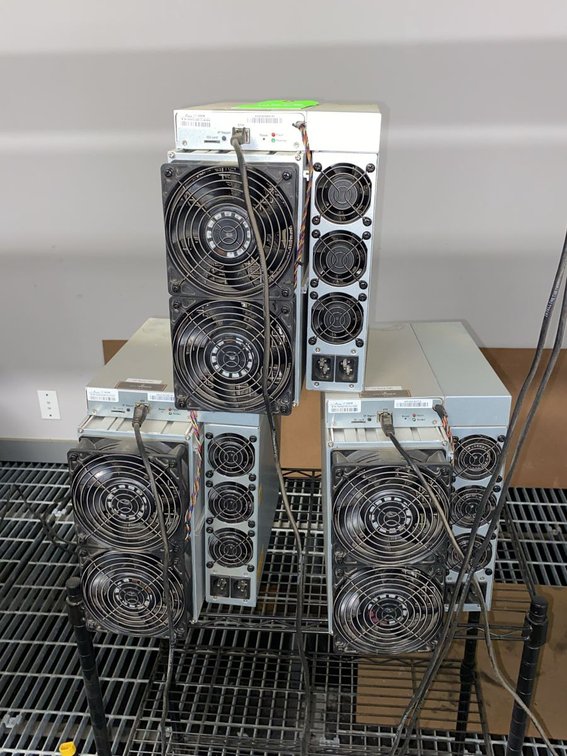 Group of Bitmain Antminer L7 9300M ASIC Miners