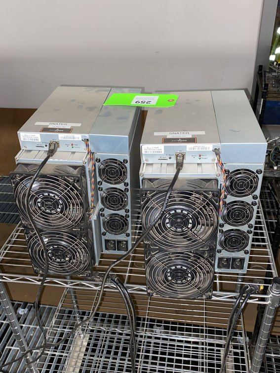 Pair of Bitmain Antminer L7 9300M Cryptocurrency Miners