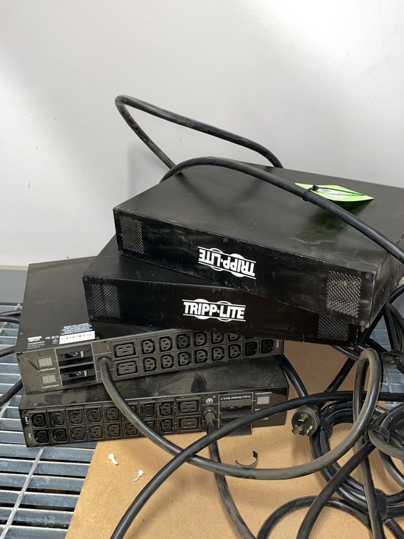 Group of 4 Tripp Lite Rack Mount Power Distribution Units