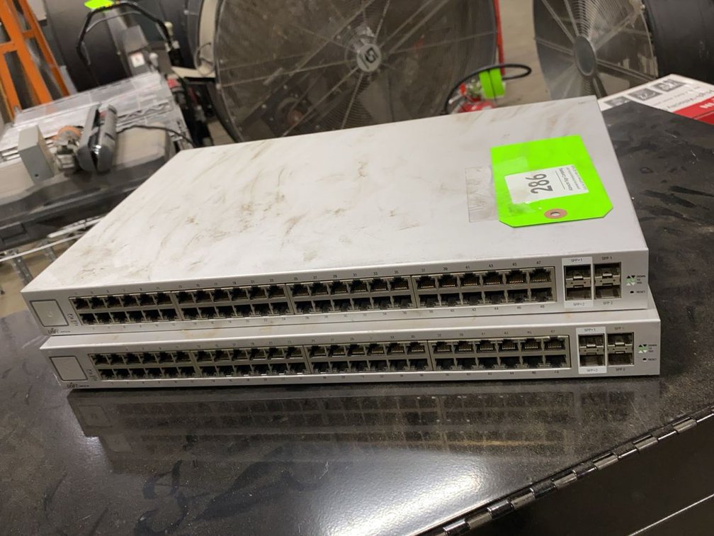 Pair of Ubiquiti UniFi US-48 48-Port Rackmount Network Switches