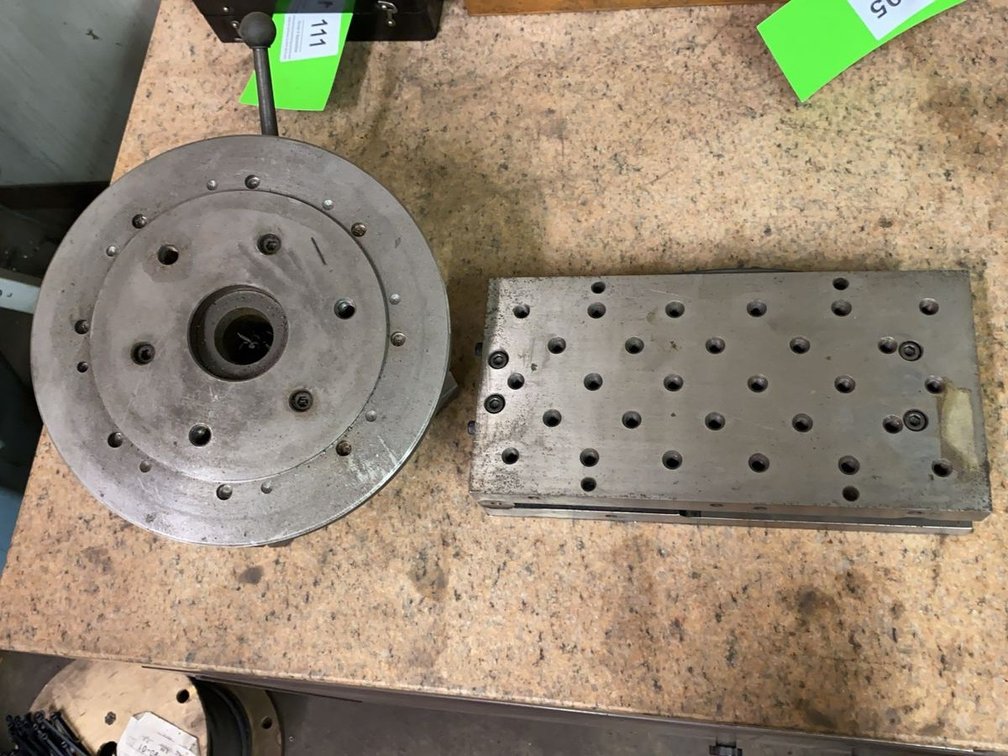 Rotary Indexing Table Fixture and Drilled and Tapped Sine Plate