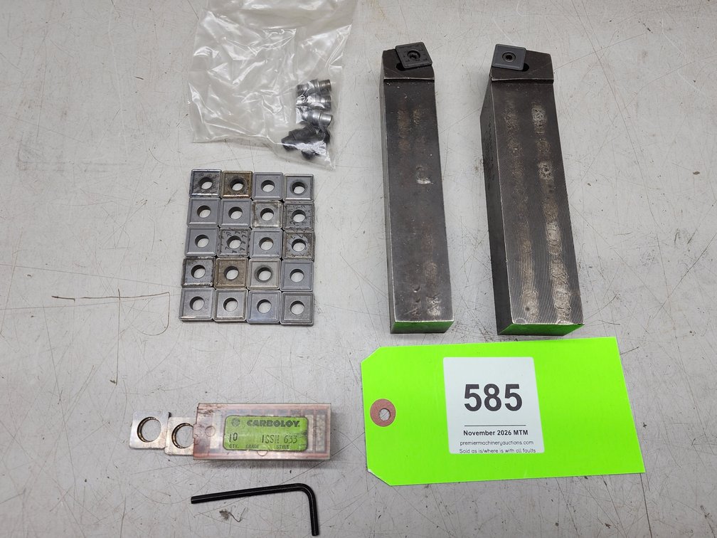 (2) Carboloy Insert Toolholders.