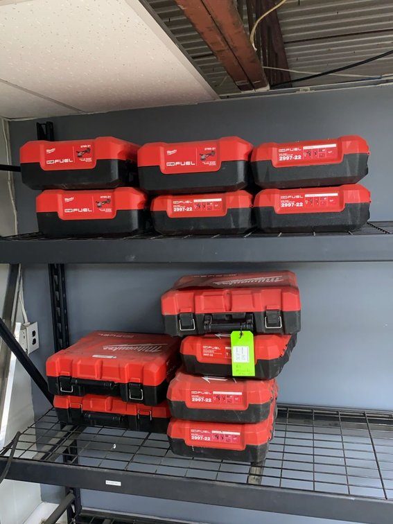 Group of Milwaukee M18 FUEL Empty Hard Tool Cases