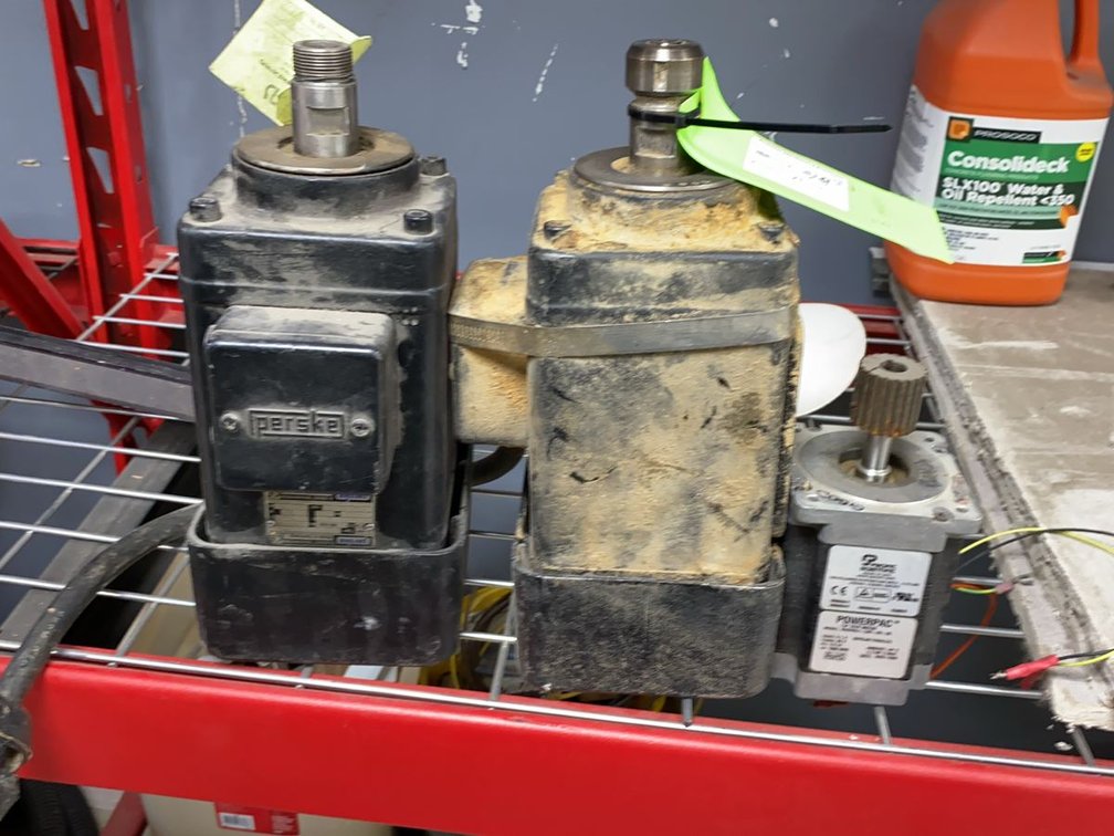 Group of Perske Spindle Motors and Pacific Scientific Step Motor