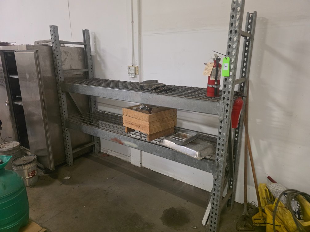 (1) Section of Galvanized Teardrop Racking