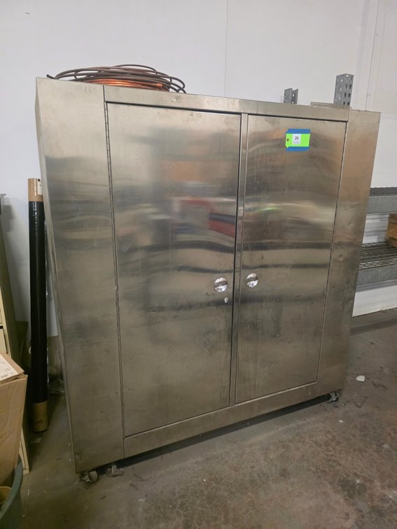 Custom Built Stainless Flammables Storage Cabinet