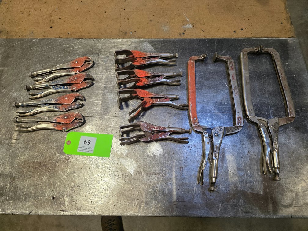(10) Vise Grip Welding Clamps.