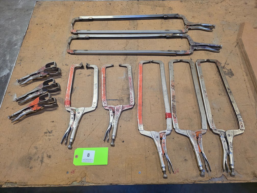 (10) USA Made Vise Grip Welding Clamps.