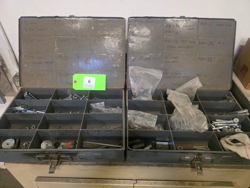 (2) Small Parts Organizers with Contents.