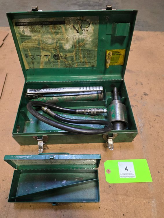 Greenlee 767, Lever Operated Hydraulic Knock Out Press.