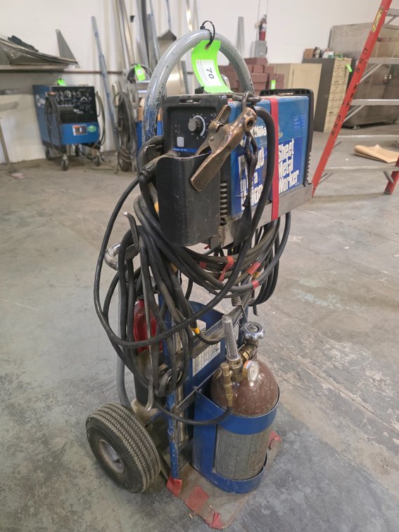 Miller Maxstar 150 STL Welder on Mobile Cart with Gas Cylinder