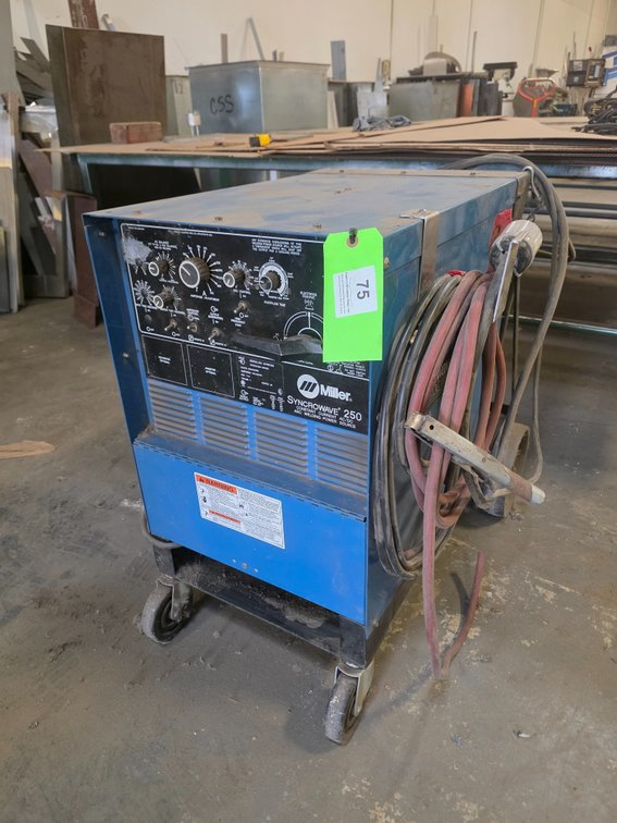 Miller Syncrowave 250 AC/DC Arc Welding Power Source with Cart