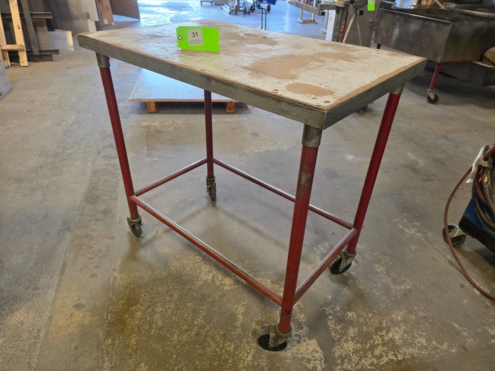 44" x 27" x 42" Metal Shop Cart