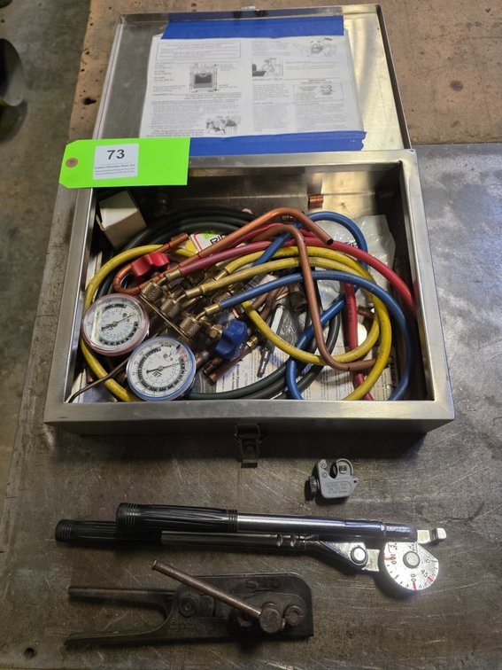 JB Refrigerant Manifold Gauge Set and Copper Tubing Tools