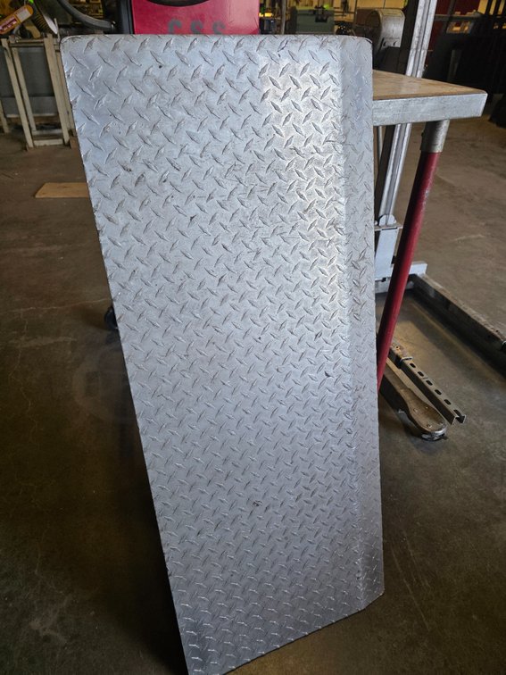 48" x 20-1/2" Aluminum Dock Plate.