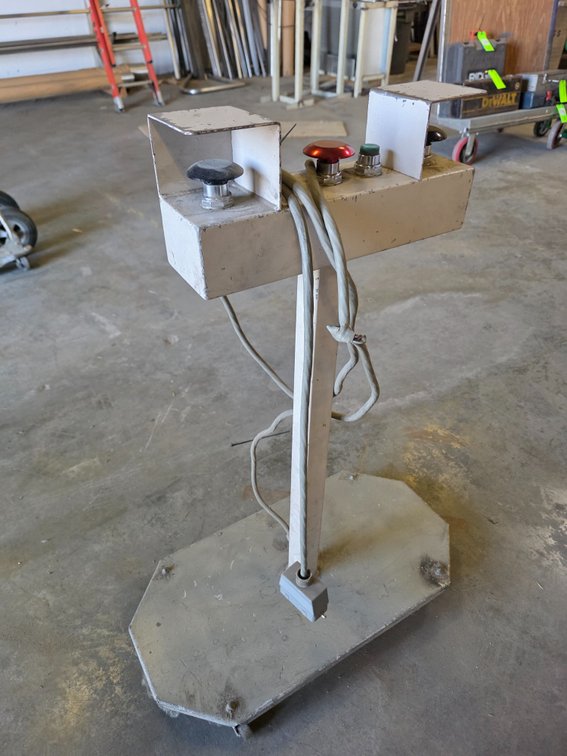 Palm Button Operator Stand.