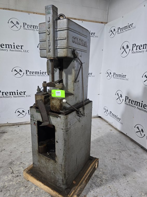 Colonial Broach Co. Model VJ1-1-12 Type: 2B6-S1 Vertical Hydraulic Broaching Machine.
