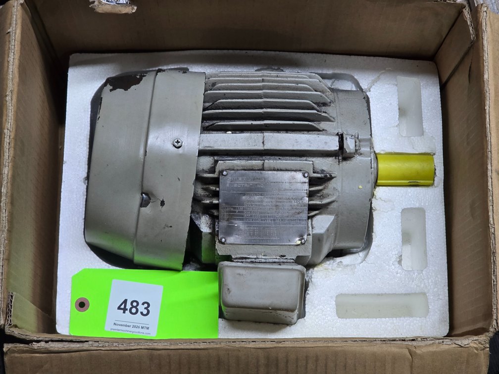 Sterling Electric Model KB0016FFA 1 HP Motor.