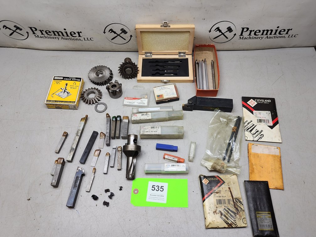 Assorted Cutting Tools.