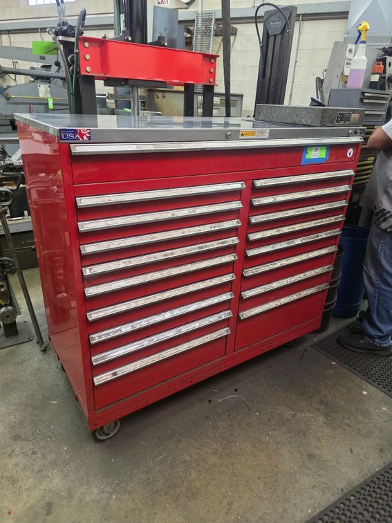 Stor-Loc 18-Drawer Modular Cabinet.