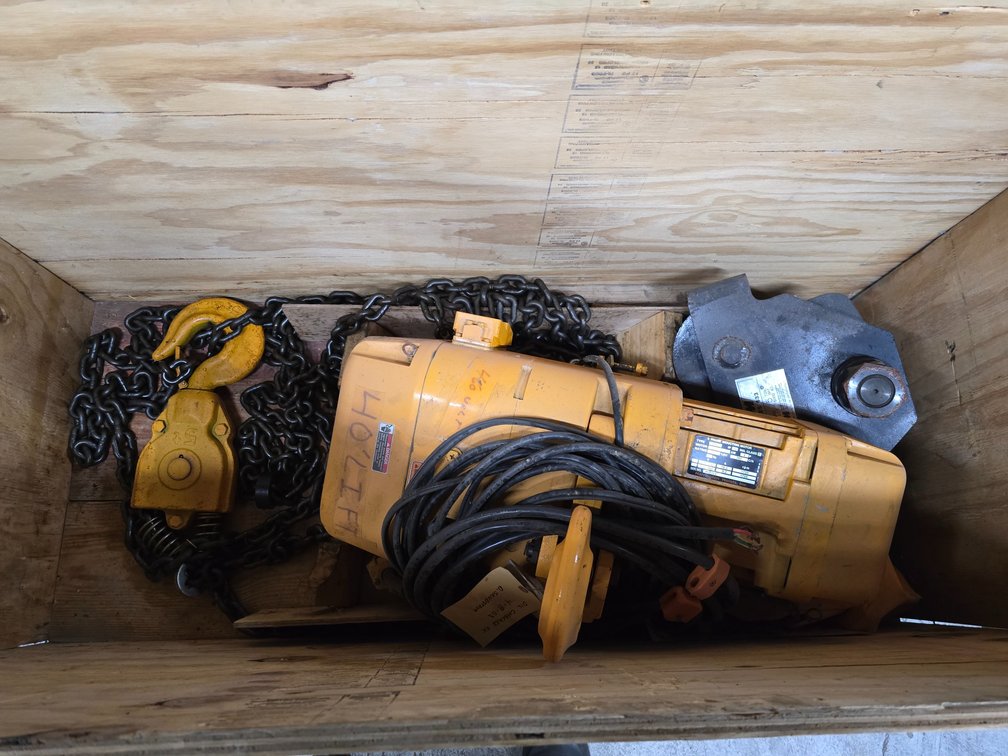 Harrington Model ER050L 5 Ton Electric Chain Hoist.