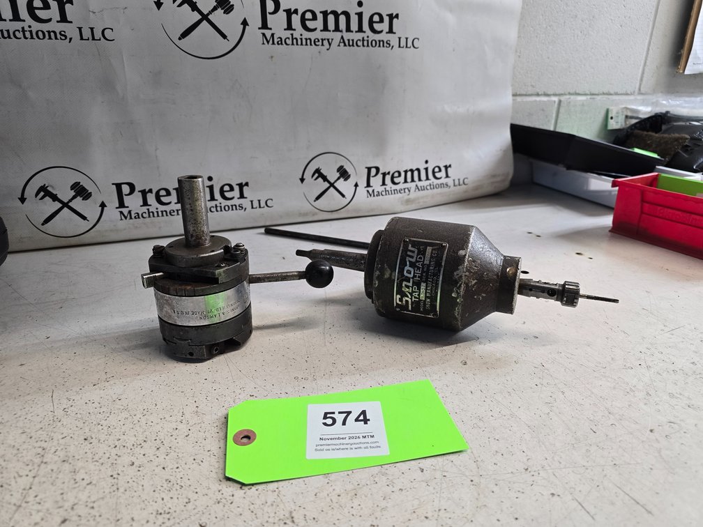 Jones & Lamson Model: 20S Four-Chaser Threading Die Head and Snow Model: A-12 Tapping Head