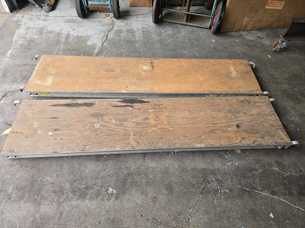 (2) Bil-Jax WLK BRD-TNL-19" X 7' TYPE A scaffolding Walk Boards.