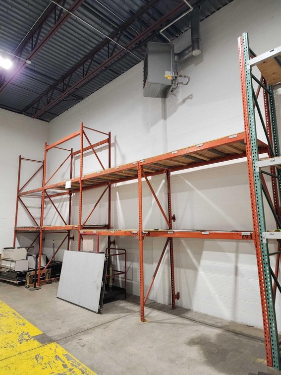(4) Sections of Paltier Pallet Racking. 